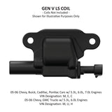 5TH GEN LS REMOTE COIL RELOCATION BRACKET- BLACK