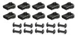 METRIPACK, 10 CAVITY, MALE, BLACK