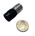 -6 Straight Crimp Fitting, Black/Clear