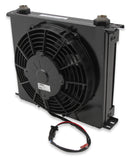 Earls UltraPro Oil Cooler w/ Fan Pack - Black - 34 Rows - Wide Cooler - 10 O-Ring Boss Female Ports FP434ERL