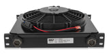 Earls UltraPro Oil Cooler w/ Fan Pack - Black - 34 Rows - Wide Cooler - 10 O-Ring Boss Female Ports FP434ERL