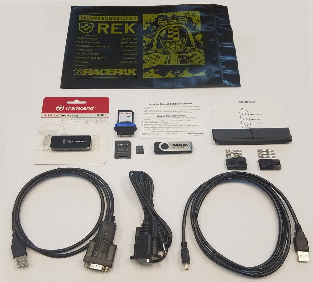 Racepak Data Logger Accessories Emergency Kit 890-DR-REK Racepak Data Logger Accessories Emergency Kit 890-DR-REK