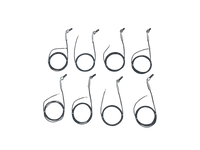 SHORT 60 DEGREE 1/4" BLACK PRO-SERIES EGT PROBE, W/5FT LEADS (SET OF 8)