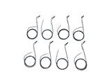 SHORT 60 DEGREE 1/4" BLACK PRO-SERIES EGT PROBE, W/5FT LEADS (SET OF 8)