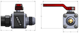 Earls UltraPro Ball Valve -10 AN Male to Female 230710ERL