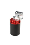 Canister Filter, 3/8-NPT, 100-Micron (Anodized red housing,black sleeve) - Part No. 12319