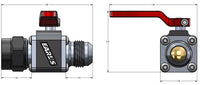 Earls UltraPro Ball Valve -12 AN Male to Female 230712ERL