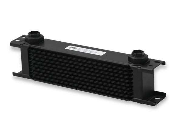 Earls UltraPro Oil Cooler - Black - 10 Rows - Wide Cooler - 10 O-Ring Boss Female Ports 410ERL