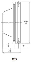 CHRM W/P PULLEY-DLB GRV