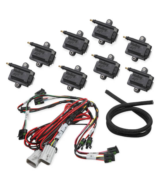 Holley Coil-Near-Plug Smart Coil Kit - V8 Big Wire Holley Coil-Near-Plug Smart Coil Kit - V8 Big Wire