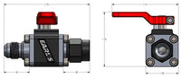 Earls UltraPro Ball Valve -6 AN Male to Female 230706ERL