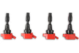 MSD Ignition Coil - Blaster Series - Hyundai/KIA 1.6L Turbo - Red - 4-Pack 82694