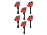 MSD Ignition Coil - Blaster Series - Nissan/Infiniti 3.7L - Red - 6-Pack 827946