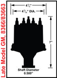 Distributor, V8, Late Model GM HEI, External Coil