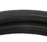 BLACK BRAIDED HOSE -10 6 FEET