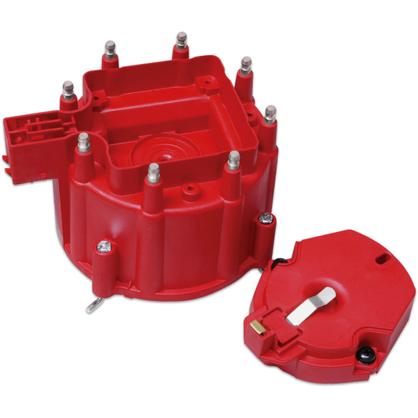 Distributor Cap and Rotor, GM HEI Distributor, Red
