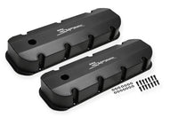 Sniper Valve Cover - Fabricated Aluminum - BBC - Tall - Black 890004B