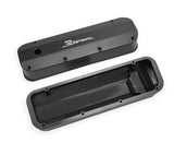 Sniper Valve Cover - Fabricated Aluminum - Ford Big Block - Black Finish 890007B
