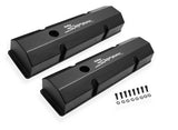 Sniper Valve Cover - Fabricated Aluminum - SBC - Perimeter Bolt - Flat Top - Black 890010B