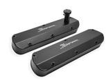 Sniper Valve Cover - Fabricated Aluminum - Ford Small Block - Tall - Tapered Edge - Black 890013B