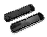 Sniper Valve Cover - Fabricated Aluminum - Ford Small Block - Tall - Tapered Edge - Black 890013B