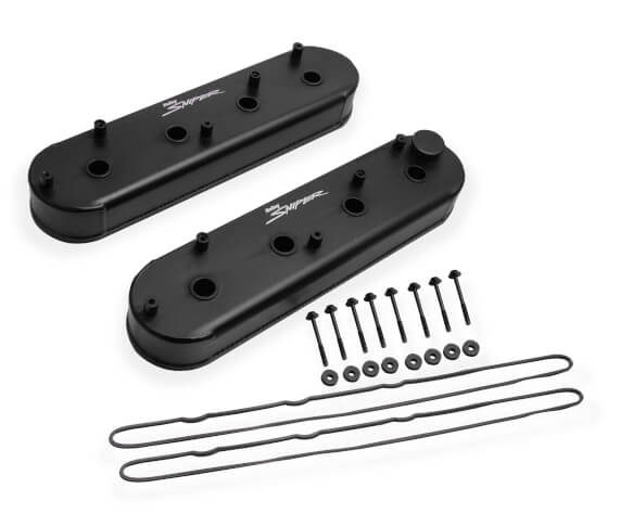 Sniper Valve Cover - Fabricated Aluminum - GM LS Engines - Satin Black 890014B