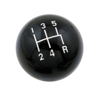 KNOB 5 SPEED CL BLK 3/8-16 UNC