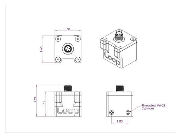 Loop Research LT210 – Laser Ride Height Sensor 0-40" with Track Temper ...