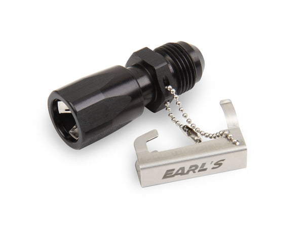 Earls O.E. Fuel Line EFI Quick Connect -8 to 3/8" - Black AT991986ERL