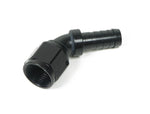 Earls Auto-Crimp Hose End - 45 Degree - Size -16 - Black AT704616ERL