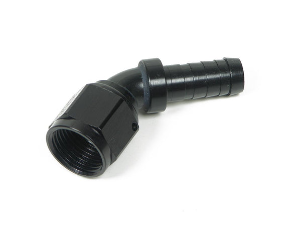 Earls Auto-Crimp Hose End - 45 Degree - Size -12 - Black AT704612ERL